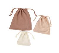 Bolsas de almacenamiento transpirables para bebés, organizadores de tela lavable, cierre elástico, bolsas de algodón para guardería, viajes y solución de almacenamiento multiusos activa para guardería