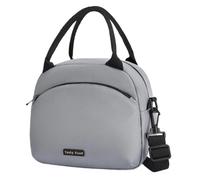 Bolsas de almuerzo impermeables, refrigerador térmico for oficina, comida, Camping al aire libre, Picnic, bolso aislado, caja almacenamiento transporte a prueba aceite, 1/2 Uds para Almuerzo(Grey,1pc)