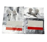 Bolsas de aluminio for muestreo de gases con válvula simple o doble (5 unidades, 5 ml a 500 ml), resistentes y resistentes a la luz.(100ml Double)