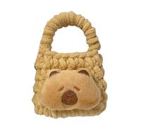 Bolsas de animales peludos para monedas, práctica bolsa de punto para auriculares, bolsa de almacenamiento de felpa organizada para viajes o escuela, bolsa de felpa hecha a mano, Estilo 07, Mass