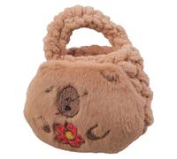 Bolsas de animales peludos para monedas, práctica bolsa de punto para auriculares, bolsa de almacenamiento de felpa organizada para viajes o escuela, bolsa de felpa hecha a mano, Estilo 02, Mass