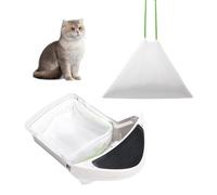 Bolsas de arena para gatos para robot 3/4 PET, bolsas de caja de arena autolimpiables, 67 bolsas de repuesto con cordón de ajuste, bolsas de basura desechables duraderas para mascotas, bolsas de