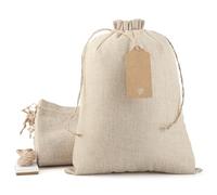 Bolsas de arpillera a granel con cordón, sacos de arpillera de 10 x 14 pulgadas (lote de 20) para envolver regalos de Pascua, cumpleaños, bodas, fiestas o uso doméstico