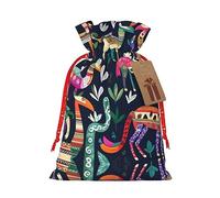 Bolsas de artículos festivos y elegantes con estampado de animales otomíes mexicanos reutilizables para todas tus necesidades de regalo para cada ocasión