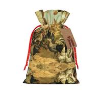 Bolsas de artículos festivos y elegantes con estampado de pollo y gallo reutilizables para todas tus necesidades de regalo para cada ocasión