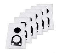Bolsas de aspiradora no tejidas para Bosch Gas 25 L Sfc y 2605411167, sacos de recogida de polvo blanco, paquete de 6 (6 piezas)