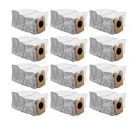 Bolsas de aspiradora para eufy C10 C20 para omni 3,3 L, bolsas desechables de gran capacidad, piezas de repuesto, filtración eficaz para limpieza del hogar (paquete de 12)