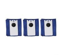 Bolsas de aspiradora robot de 4,6 l compatibles con Bobsweep Rc400 y Ultra-vision, bolsas desechables de gran capacidad autovaciables para limpieza prolongada, blanco y negro, paquete de 3 (3 unidades