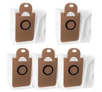 Bolsas de aspiradora robot, paquete de 5 bolsas de polvo de repuesto, tela no tejida, colección de desechos de alta capacidad, fácil instalación, para aspiradora robot G80 y limpiador de fregona