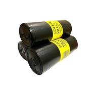Bolsas de basura 100L Eliot EXTRA (30 bolsas)-Pack 3 rollos 85x105 cm negras, ultraresistentes, reforzadas y de gran capacidad. Para cubos industriales o comunitarios