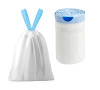 Bolsas de Basura 30.2L Extra Resistentes con Aroma a Fresh Linen y Cinta de Autocierre - Diseño Antigoteo, Ideales para Cocina y Hogar - Pack de 90 Bolsas