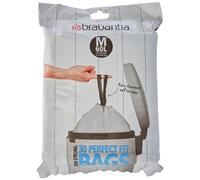 Bolsas de basura Brabantia PerfectFit de 60 litros, tama o M, color blanco