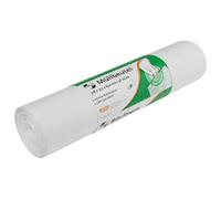 Bolsas de basura de polietileno de baja densidad, material 1A apto para cestas de malla de alambre, 80 l, color blanco, 50 unidades/rollo