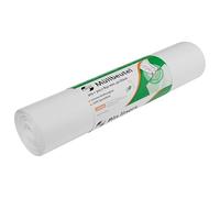 Bolsas de basura de polietileno de baja densidad (PEBD, 80 l, 50 unidades), color blanco