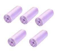 Bolsas de basura gruesas para el hogar Bolsa de almacenamiento ambiental desechable Bolsas de basura multicolores Bolsa de basura grande a prueba de fugas-Púrpura X2_50 * 45 cm