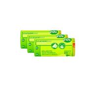 Bolsas de basura multiusos con cordón, 20 l, aroma fresco y activo, 3 rollos x 20 bolsas