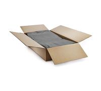 Bolsas de basura negras - 130 litros, 200 bolsas, parte superior empotrada, certificado CHSA de 10 kg, resistencia media (813 x 1067 mm), 100% reciclado