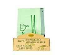 Bolsas de basura premium extrafuertes biodegradables compostables 6L/10L/30L hechas de bolsas de residuos de alimentos vegetales Certificado EN13432 para cocina doméstica en caja Kraft