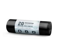 Bolsas de basura superfuertes con 20 ruedas, capacidad de 240 litros, bolsa negra