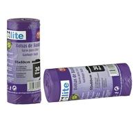 Bolsas de Basura Violeta Perfumadas 30L con Autocierre - Pack 150 Unidades (10 Rollos x 15 Bolsas) - Antigoteo, Ultra Resistentes, Fáciles de Separar - 55 x 60 cm, MD3330