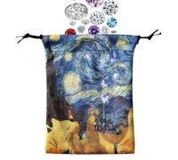 Bolsas de bolsas para tarjetas de tarot, bolsa de almacenamiento del tarot | Almacenamiento de dados de dados de 13x18 cm - Joyas que llevan bolsa para la mayoría de las cartas de juego estándar en en