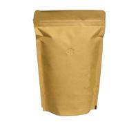 Bolsas de café con válvula, 50 Uds., bolsa Ziplock papel Kraft for, bolsas almacenamiento for embalaje granos Matcha pie DIY(15x26x4cm (250g))