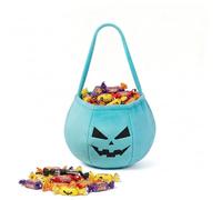 Bolsas de Calabaza de Halloween,Bolsas Caramelos Halloween,Cesta Calabaza Halloween,Bolsa de Truco o Trato,Bolsas Halloween Chuches,Bolsa de Dulces de Halloween (Azul)