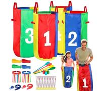 Bolsas de Carreras de Captura de Papas: Actividades de césped al Aire Libre, Juego de Cuchara de Huevo | de relevos de 3 Patas, Ideal para desafíos del Grupo de cumpleaños de cumpleaños.