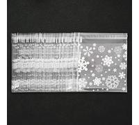 Bolsas de Celofán para Regalo, 100 Piezas Bolsas Pequeñas de Plástico Autoadhesivas Transparentes, Bolsas Navideñas para Rellenar, Navidad Halloween Bolsas de Fondo Dulces Galletas Pasteles