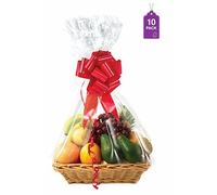 Bolsas de celofán transparentes para cestas y regalos de 24 x 30 pulgadas