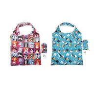 Bolsas De Compras De 2 Piezas, Bolsas De Compras Plegables, Bolsas De Lona Para Mujeres, Bolsas De Regalo Para Perros, Regalos Para Amantes De Los Perros, Bolsas De Mano Plegables