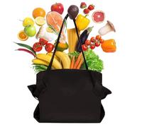 Bolsas de compras genéricas, bolsas de tela - Pochard plegable para viaje de picnic supermercado camping, Negro , Se référer au descriptif