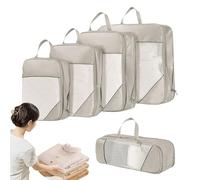 Bolsas de Compresión para Viajes,Paquete de Organizadores de Equipaje | Bolsillo Impermeable Plegable Ahorro De Espacio Para Viajes Vacaciones Mover Organización De Equipaje Y