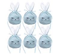 Bolsas de Conejito para 6 Unidades 12x10 cm Reutilizables con Cordón