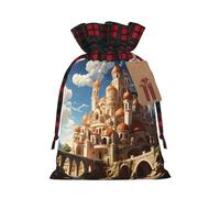 Bolsas de cordón con estampado de anime Castle Sky, bolsa de bocadillos de caramelos, bolsas reutilizables para envolver y almacenar, S