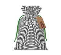 Bolsas de cordón con estampado de ilusión óptica giratoria, bolsas de aperitivos, bolsas de almacenamiento para envolver regalos, decoraciones de fiesta