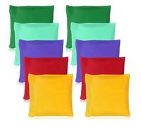 Bolsas de Cornhole, 10 PCS Cornhole Bolsas de Frijol Cornhole Bean Bag Set, Bolsa Lestada para Juego de Lanzamiento de Bolsas, Bean Bags Toss Legged Race para Niños Adultos, 7x7CM