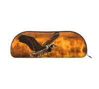 Bolsas de cosméticos con estampado de globos de colores azules para mujer, bolsa de maquillaje, bolsa de almacenamiento de viaje, neceser de aseo y estuche para lápices, Loon Nature Bird, One Size