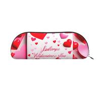 Bolsas de cosméticos con estampado del día del amante para mujer, bolsa de maquillaje, bolsa de almacenamiento de viaje, neceser de aseo y estuche para lápices, Día de los enamorados, One Size