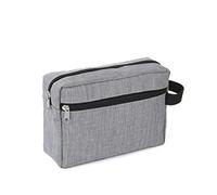 Bolsas de cosméticos de Almacenamiento Bolsa de cosméticos de Viaje Kit de Lavado de artículos de tocador Impermeable Bolsa de Mano de Almacenamiento Bolsa para Bolso (Color: Gris)