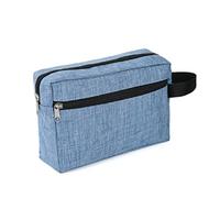 Bolsas de cosméticos de Almacenamiento Bolsa de cosméticos de Viaje Kit de Lavado de artículos de tocador Impermeable Bolsa de Mano de Almacenamiento Bolsa para Bolso (Color: Azul)