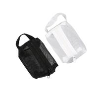 Bolsas de cosméticos de Malla de Nailon, Lindas Bolsas pequeñas for Maquillaje y lápiz Labial for Mujer(Black White)