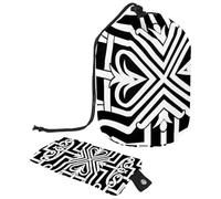 Bolsas de cosméticos de viaje, bolsa de maquillaje de cubo de tradición clásica griega para mujeres, estuche plegable portátil, multifuncional, organizador redondo, Clásico Tradición Griega Key,