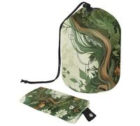 Bolsas de cosméticos de viaje con cordón, bolsa de maquillaje abstracta, humanos, naturaleza, organizador grande impermeable para mujeres, Humanos abstractos y naturaleza,