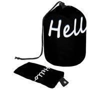 Bolsas de cosméticos de viaje con cordón, bolsa de maquillaje de barril con letras de Art Greets, organizador grande impermeable para mujeres, Art Greets Letters,