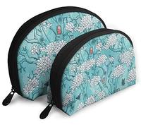 Bolsas de cosméticos de viaje para mujer Fairy Tree Houses, impermeables, 2 piezas, bolsa de embrague para maquillaje, bolsa organizadora de cosméticos y artículos de tocador, bolsa de viaje portáti