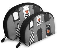 Bolsas de cosméticos de viaje para mujer How Am I So Cute, impermeables, 2 piezas, bolsa de embrague para maquillaje, bolsa organizadora de cosméticos y artículos de tocador, bolsa de viaje portátil