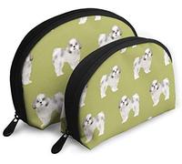 Bolsas de cosméticos de viaje para mujer Shih Tzu Tela Lima Perro lindo Juguete Bolsas de cosméticos de viaje Impermeable 2PC Maquillaje Embrague Bolsa Cosmética y artículos de tocador Organizador B