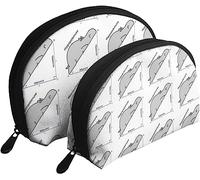 Bolsas de cosméticos para Mujer, Bolsa de Maquillaje de Viaje con Forma Triangular de hipopótamo Divertido de matemáticas, 2 uds.