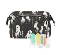 Bolsas de cosméticos para mujer, diseño de fantasmas colgantes de Poltergeist, impermeables, bolsas de cosméticos para monedero, tarjeteros, organizadores de dinero